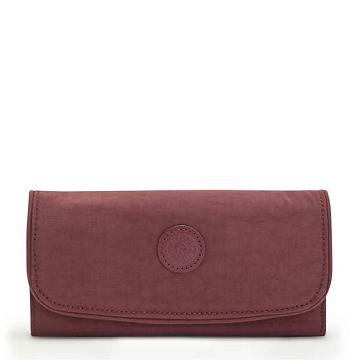 Kipling Money Land Snap Plånbok Vinröda | SE 1422YX